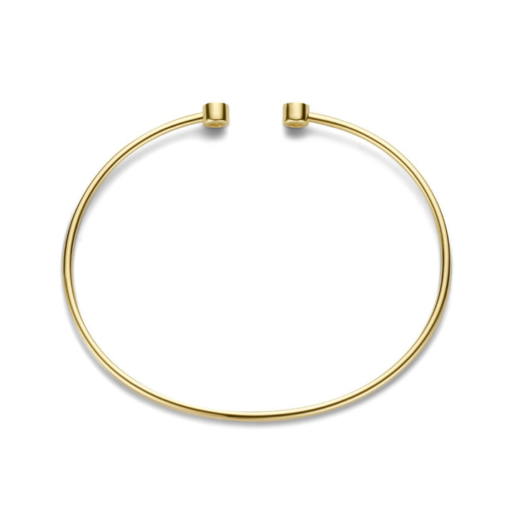 14k Geelgouden Bangle armband met diamanten