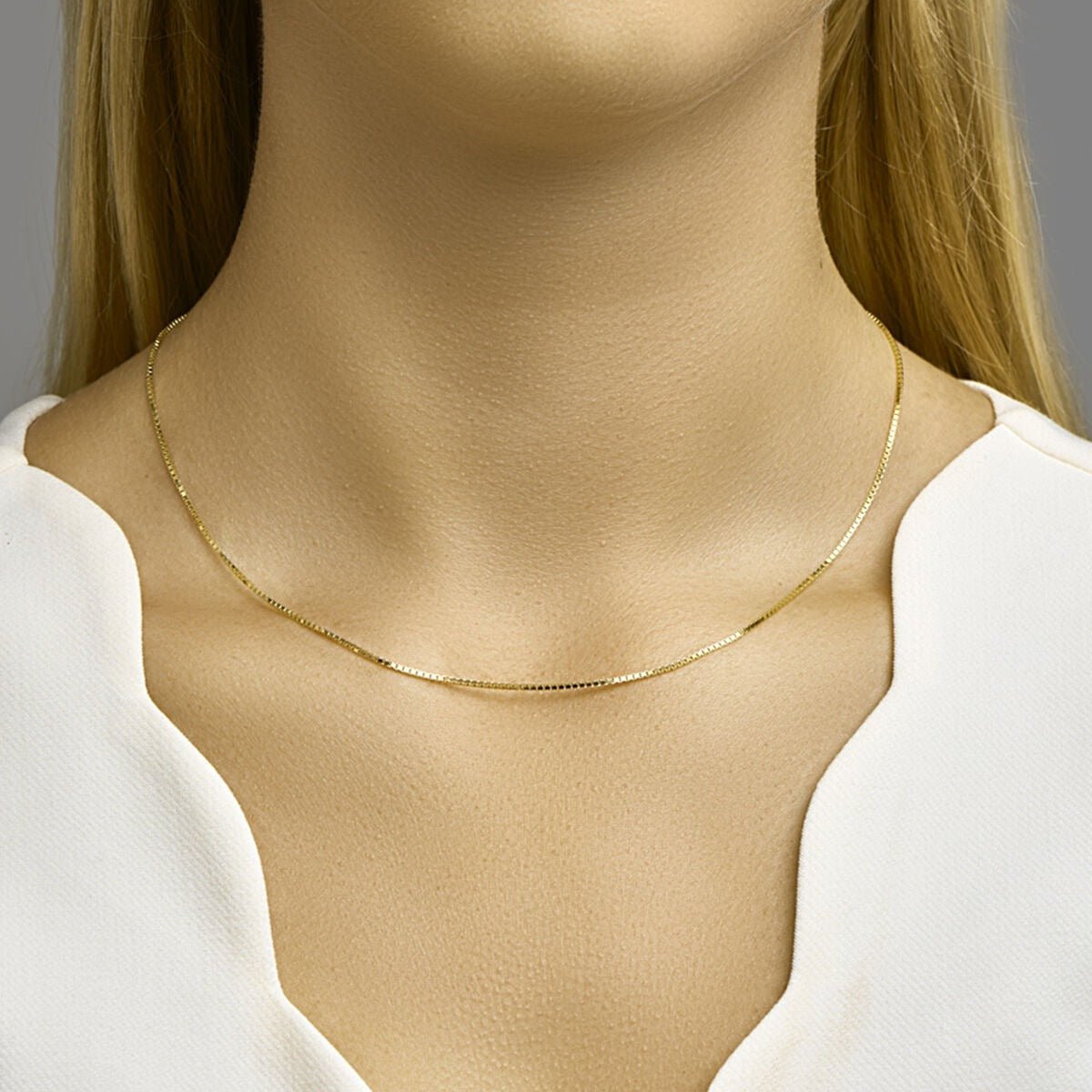 Collier en or 18k – maille vénitienne 1,1 mm