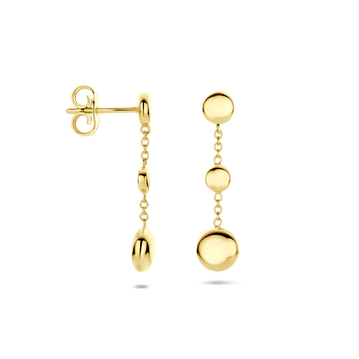 boucles d'oreilles 24 mm or jaune
