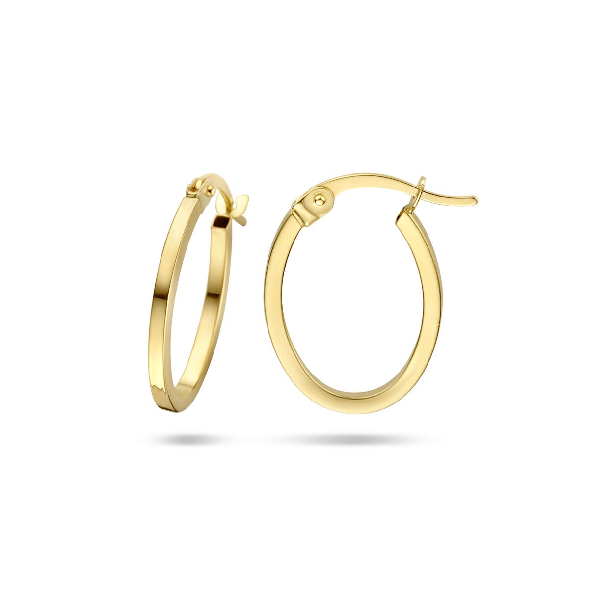 Créoles en or jaune 9 carats – design mince et élégant
