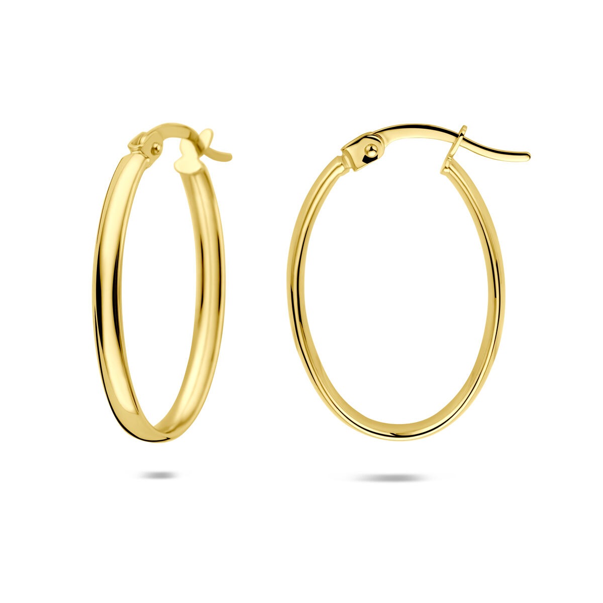 créoles en or jaune 14k – 24 mm