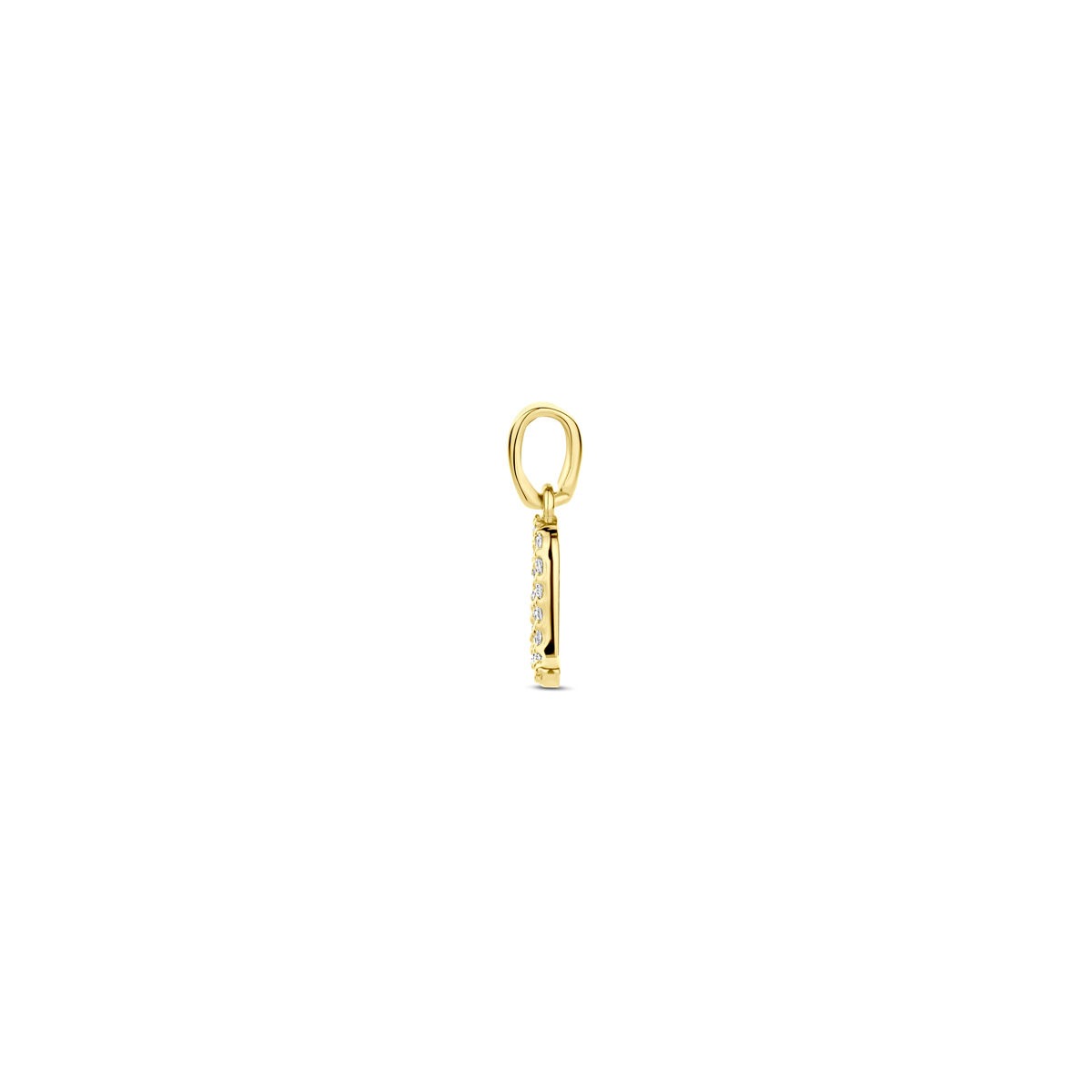pendentif en or jaune 14k avec diamant