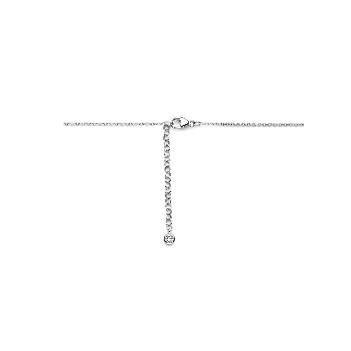 Collier en argent avec nacre rose et blanche – rhodié