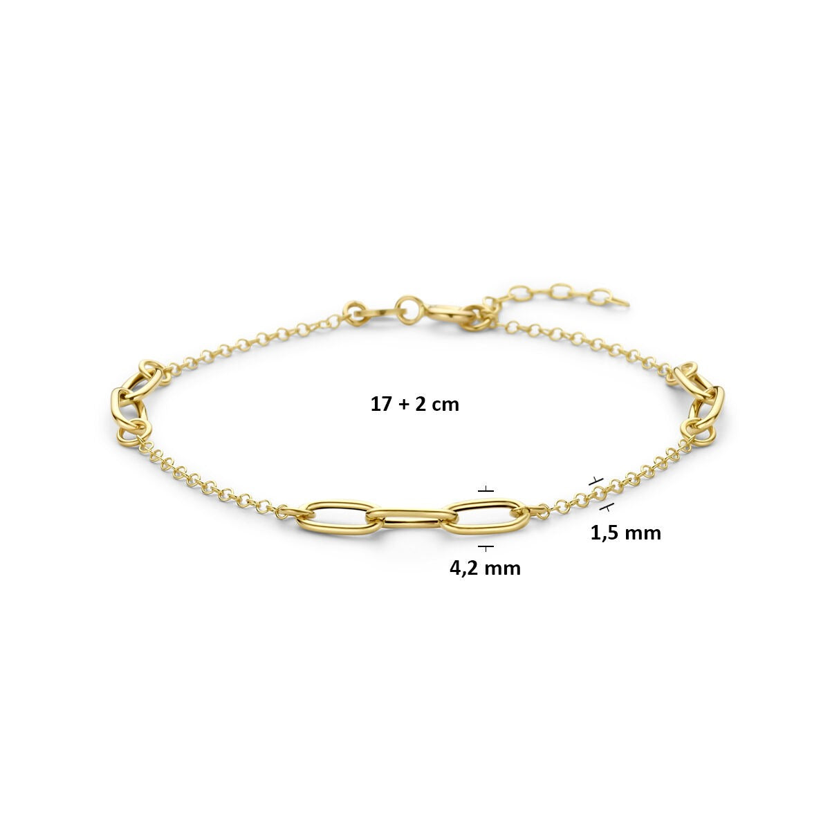 bracelet en or jaune 14k