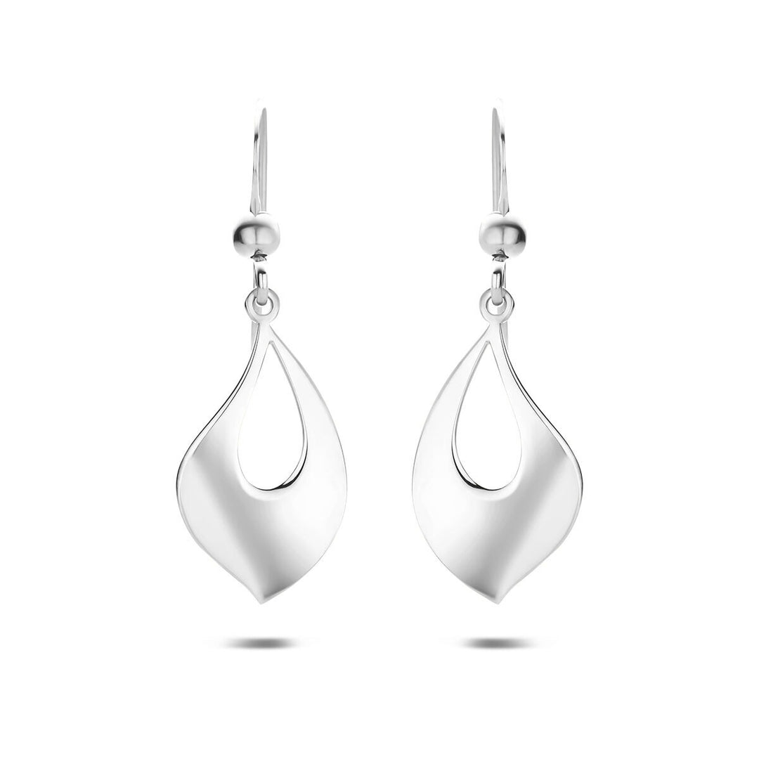 Gerhodineerd 925 zilveren druppel oorhangers
