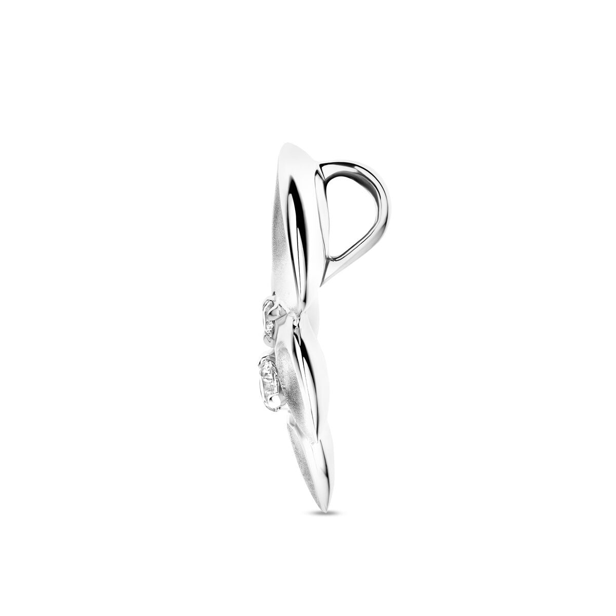 Pendentif en argent avec zircone – rhodié 925
