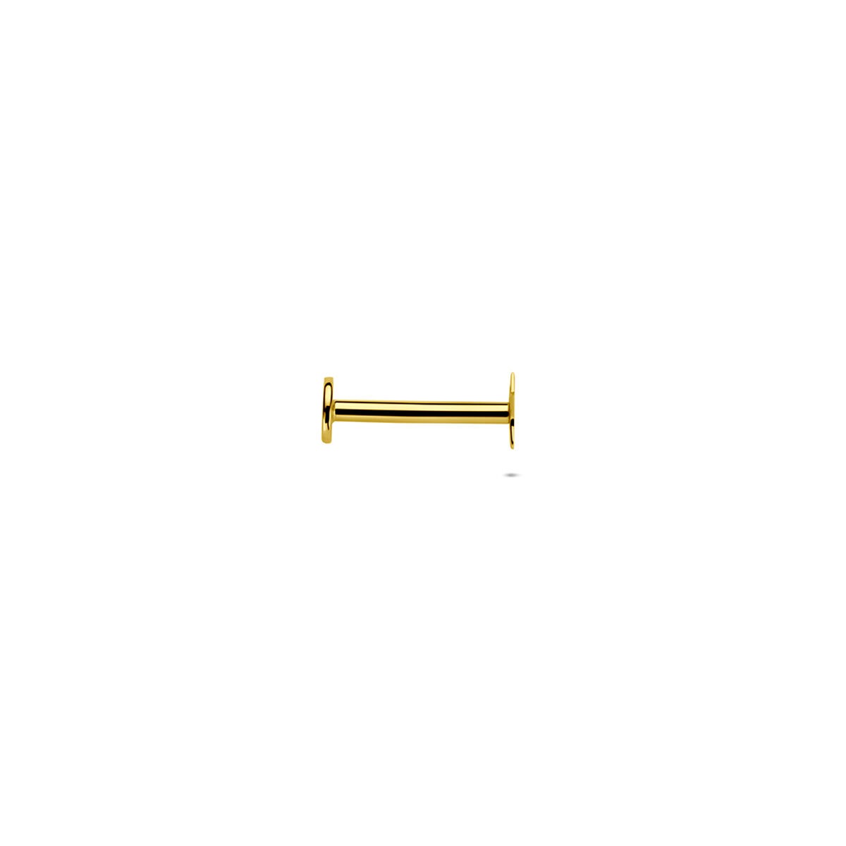piercing étoile en or 14 carats à dos plat – 3,5 mm