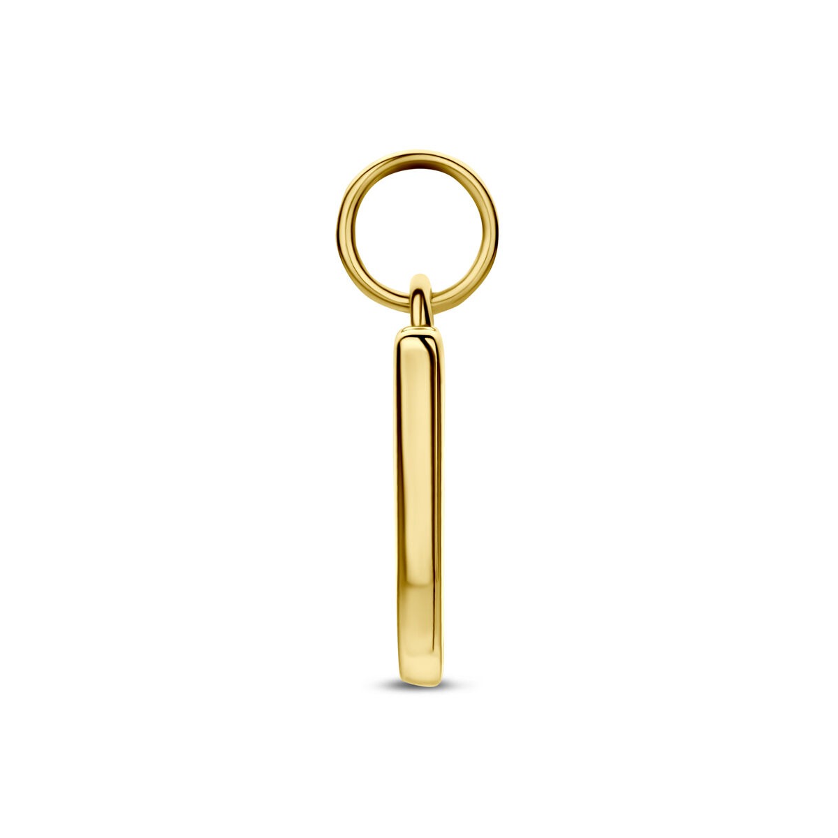 pendentif lettre 3 microns argent plaqué or (jaune)