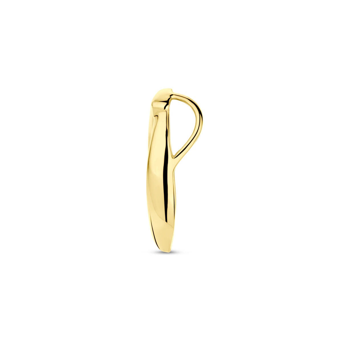 pendentif en or jaune 14k avec zircone – 15 mm