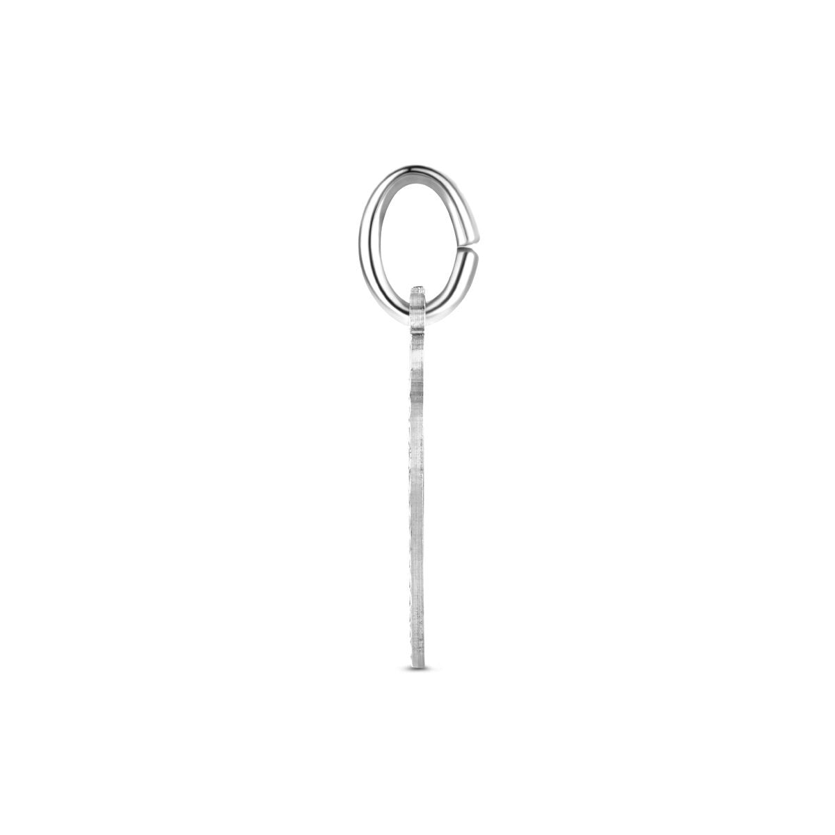 Pendentif en forme de cœur en argent rhodié 925 19 mm