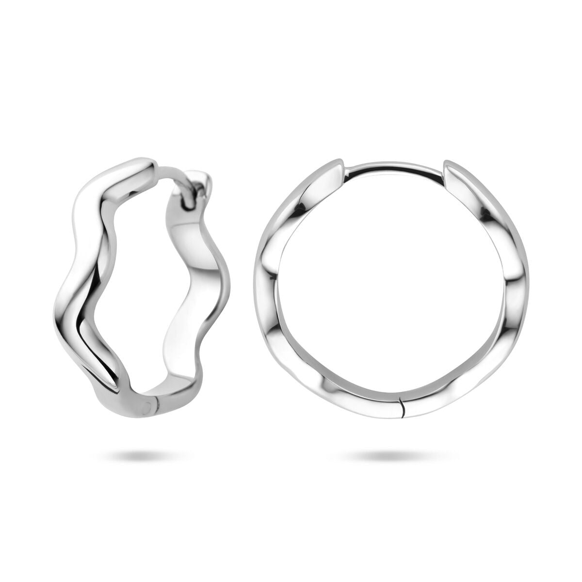 Créoles en argent rhodié – 20 mm