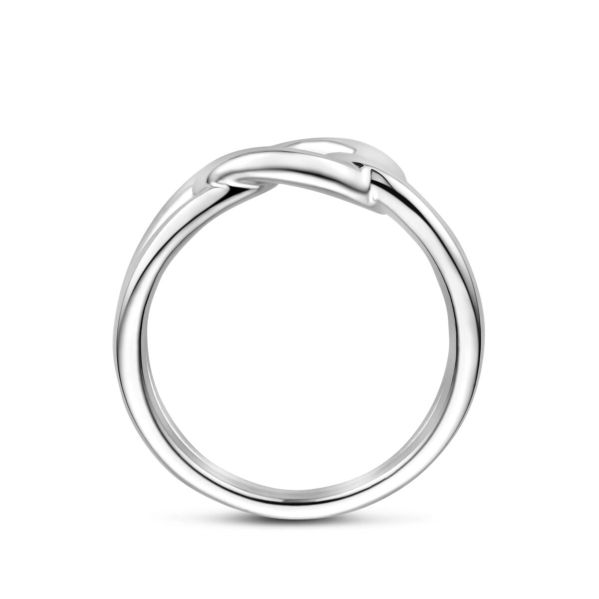 bague maille argent rhodié