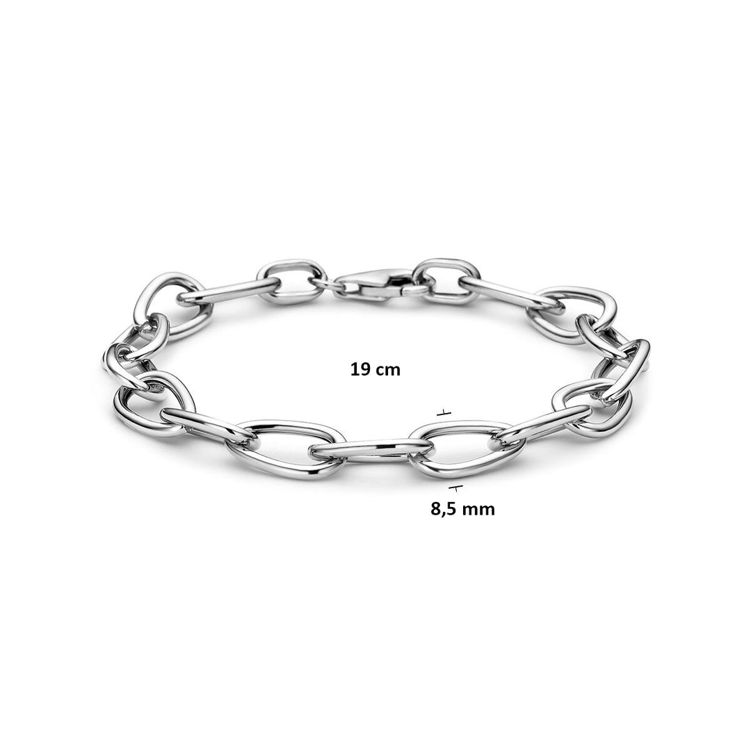 Gerhodineerde 925 zilveren ankerarmband