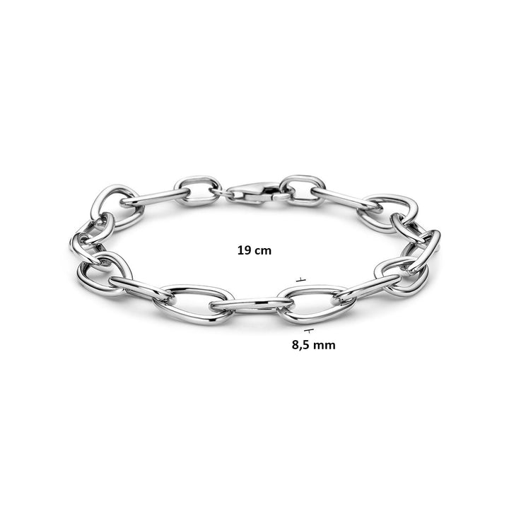 Gerhodineerde 925 zilveren ankerarmband