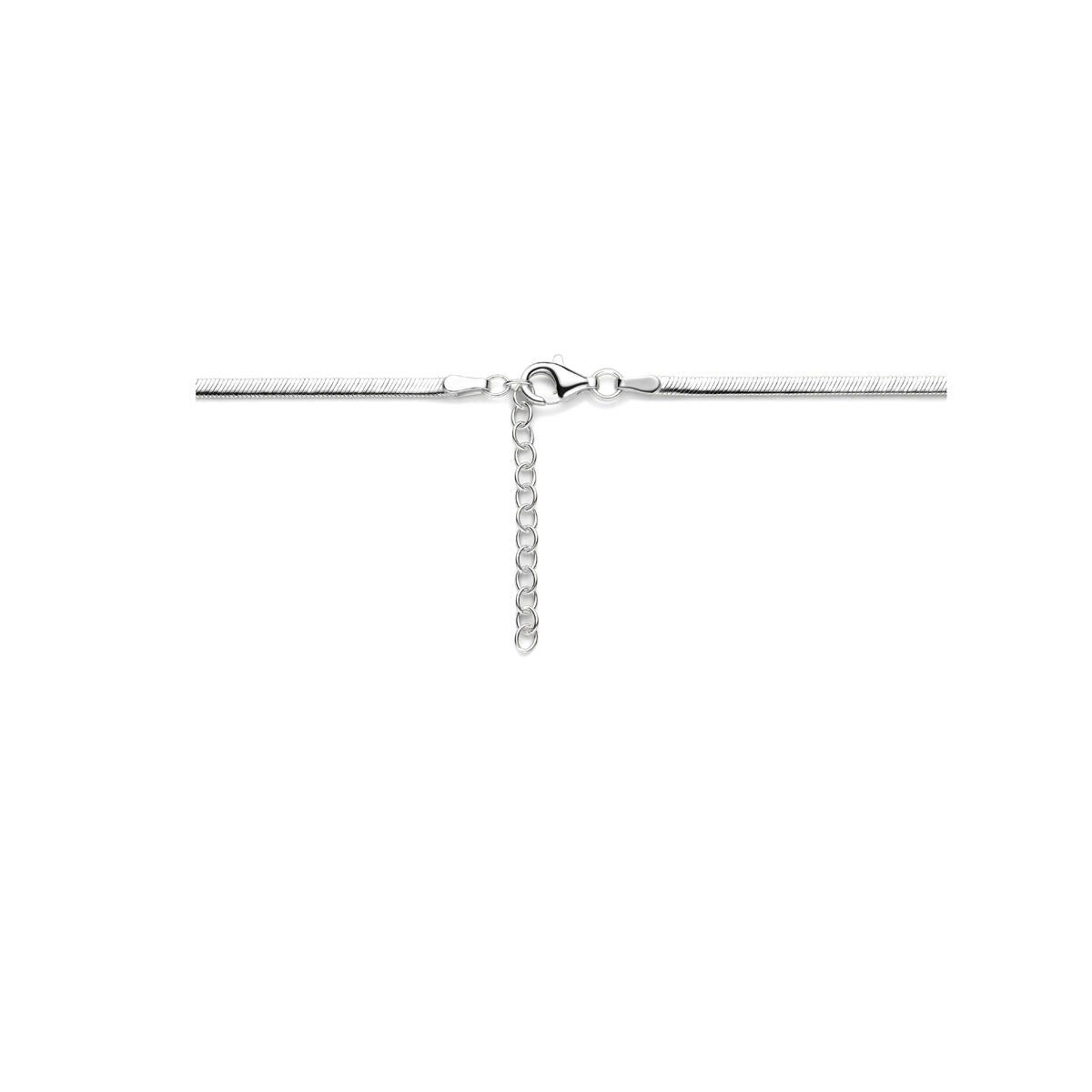 Collier gourmette argent – rhodié argent 925, 2.2 mm