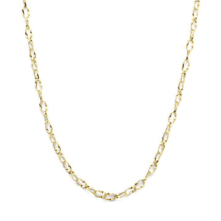 Gouden dames collier – 14k anker schakel