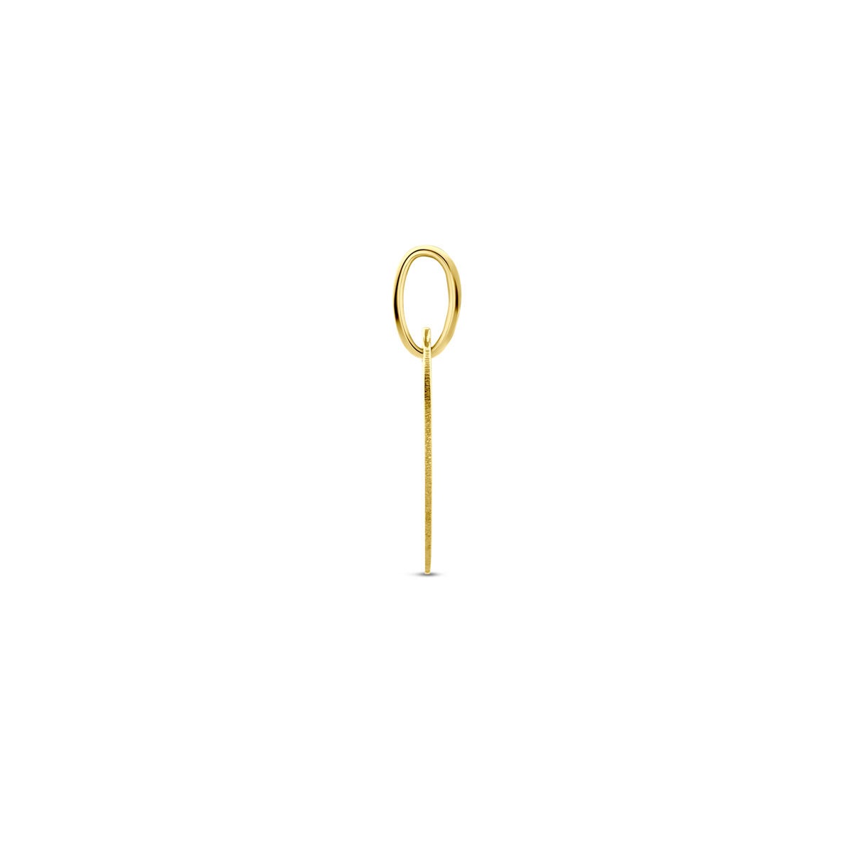 Pendentif rond en or jaune 9k – 18 mm
