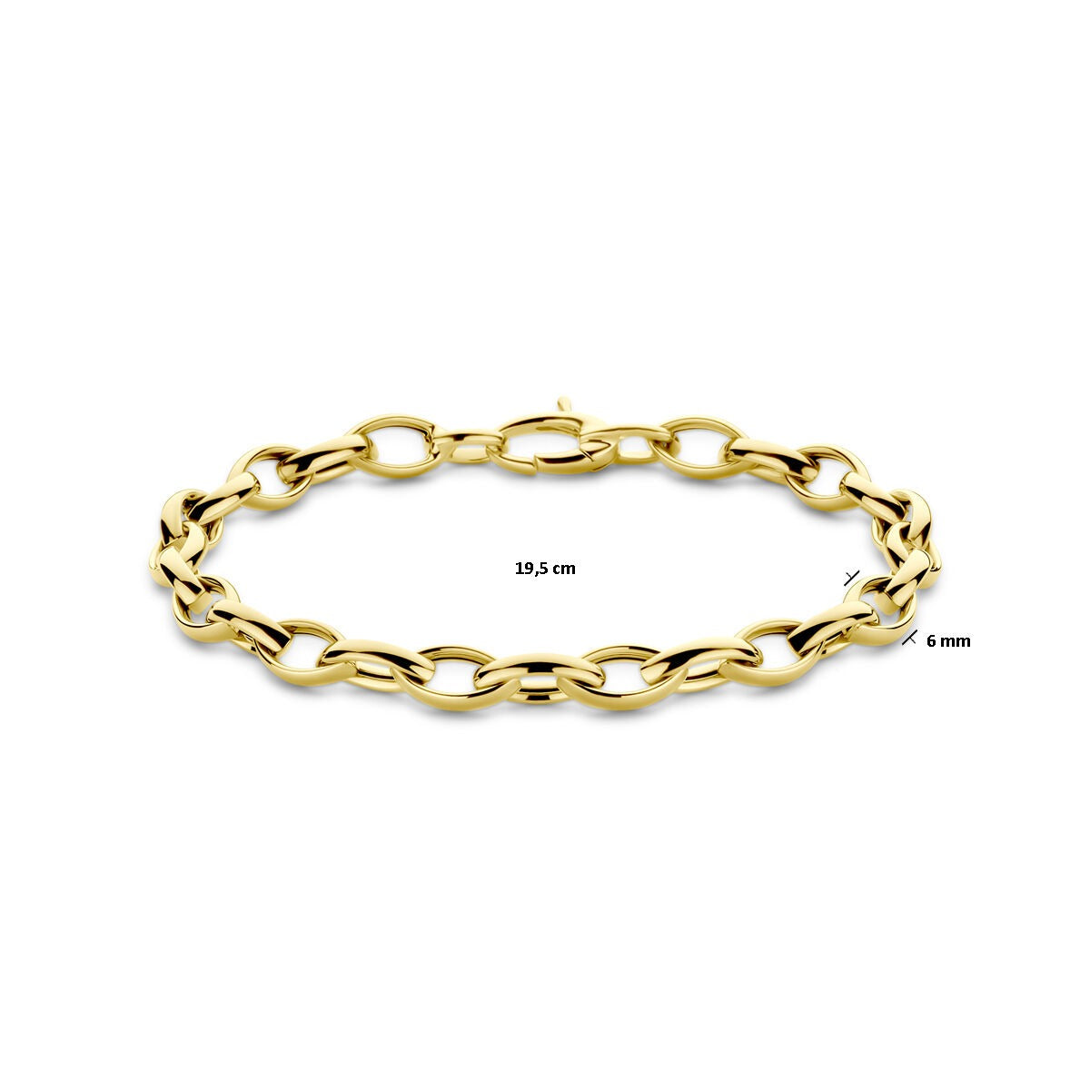 bracelet en maille en or jaune 9k