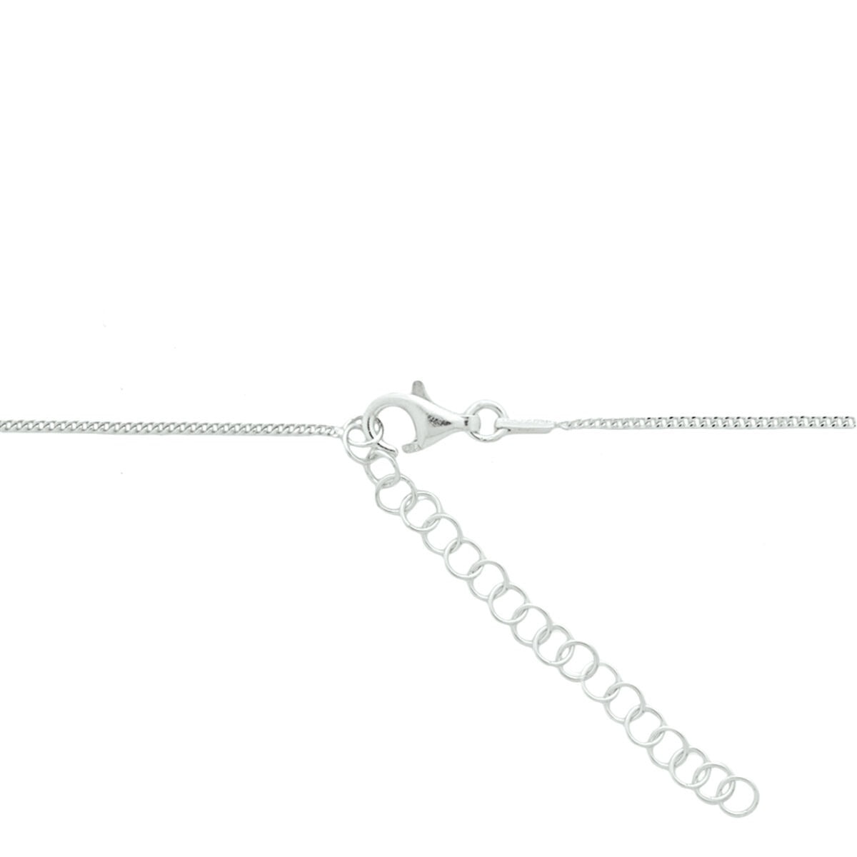 Collier en argent avec croix – collier ancre rhodié