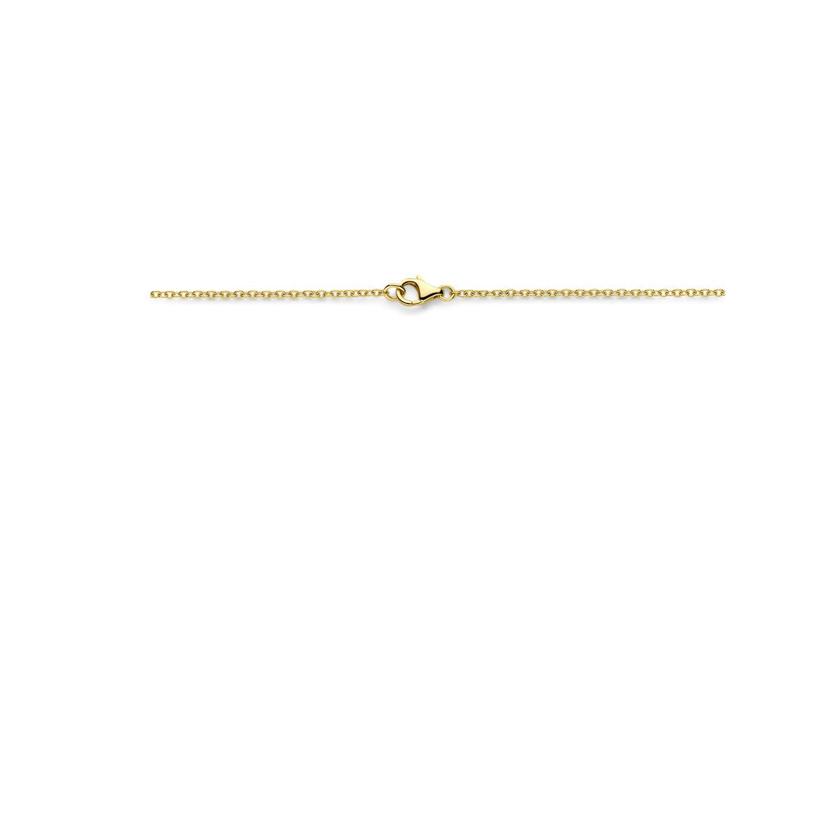 collier pour femme en or jaune 14k avec mailles ovales