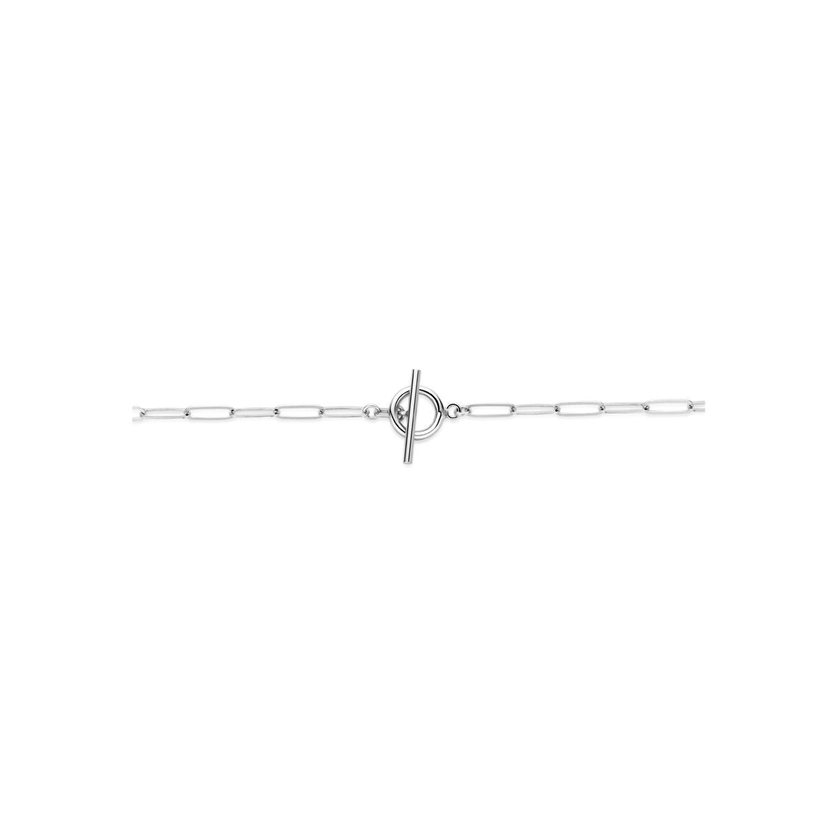 Collier en argent rhodié avec fermoir à vis