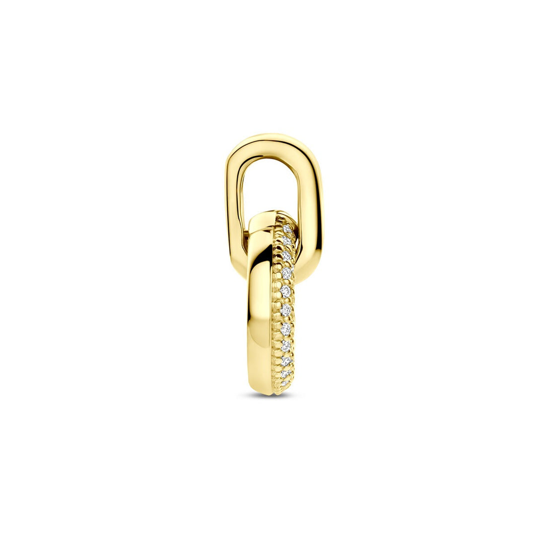 14k Geelgouden dames hanger met diamant – 0.19ct