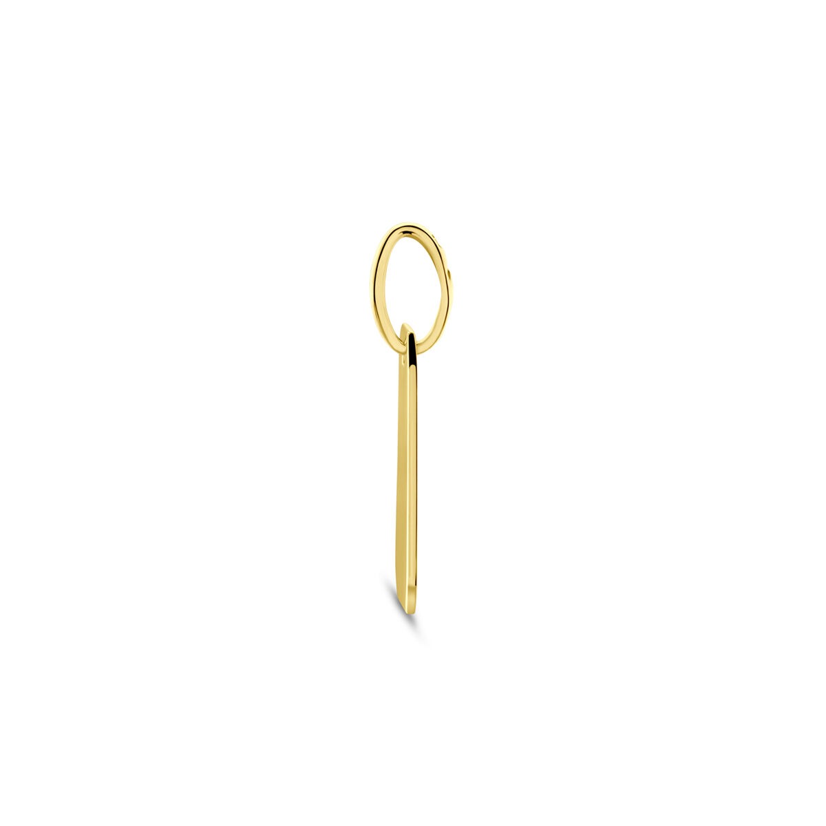 pendentif rectangulaire plaqué or 9k