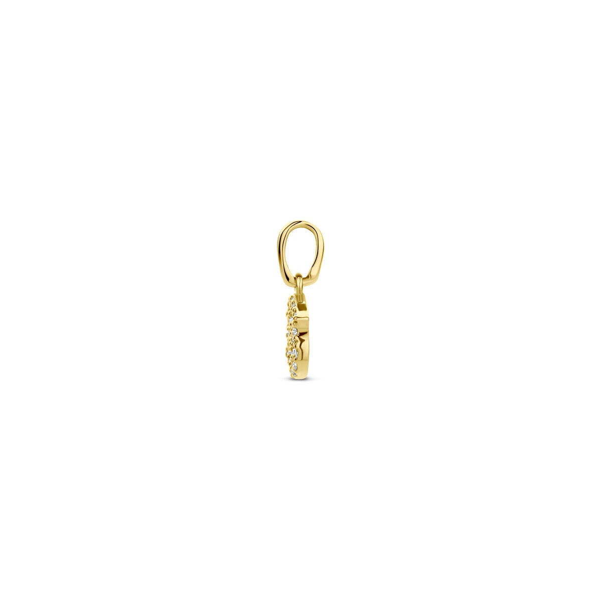 pendentif en or jaune 14k avec diamant
