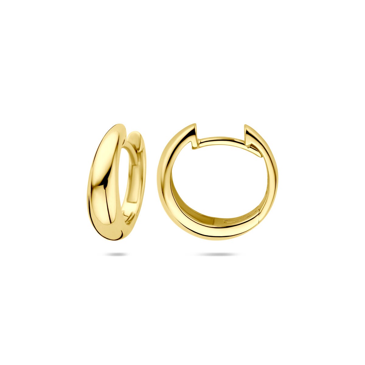Créoles en or jaune 14k – 14 x 4.5 mm