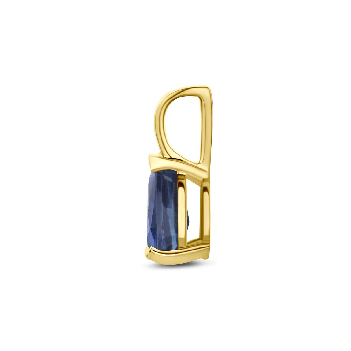 pendentif en or jaune 14k avec saphir