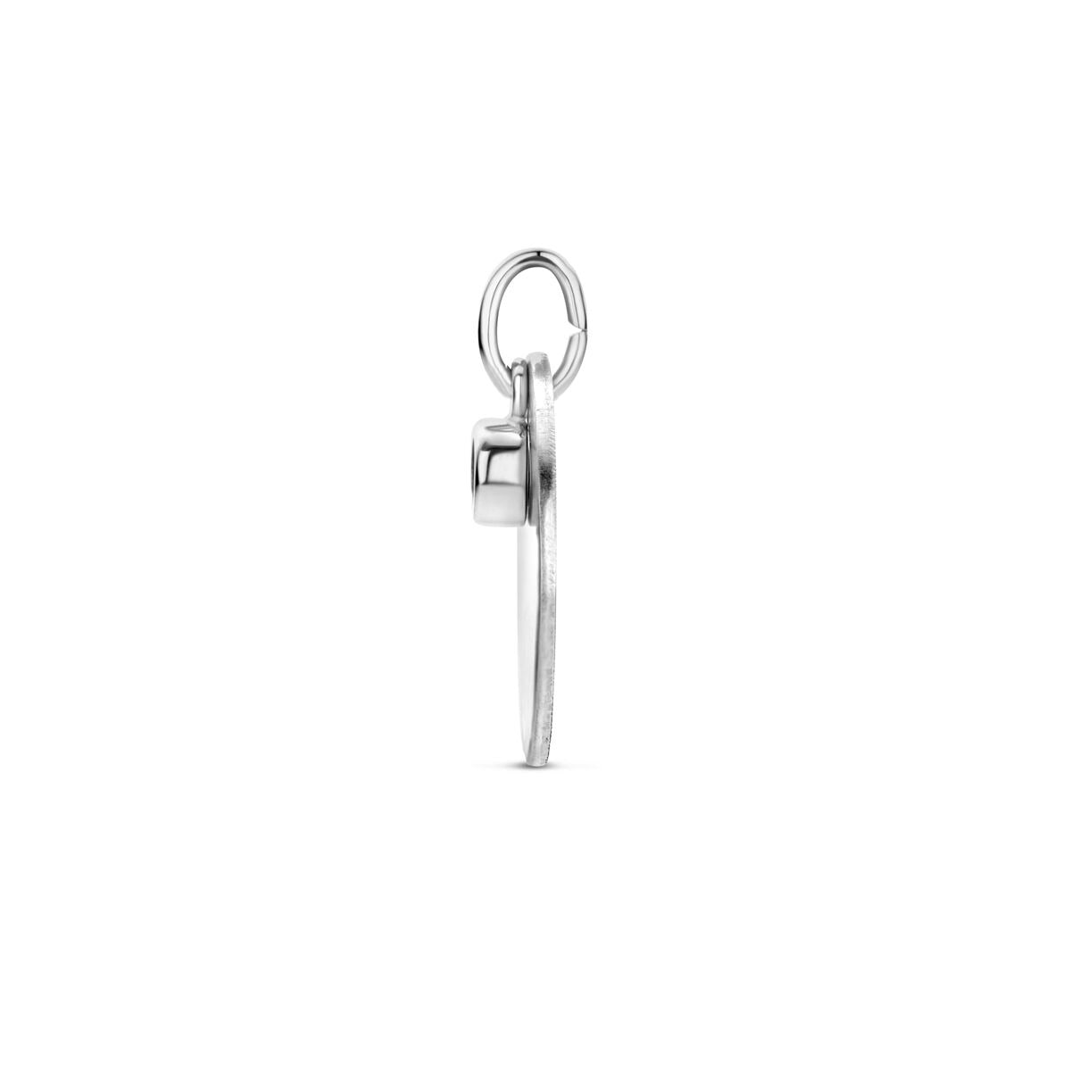 Pendentif en argent à graver avec zircone – argent rhodié 925