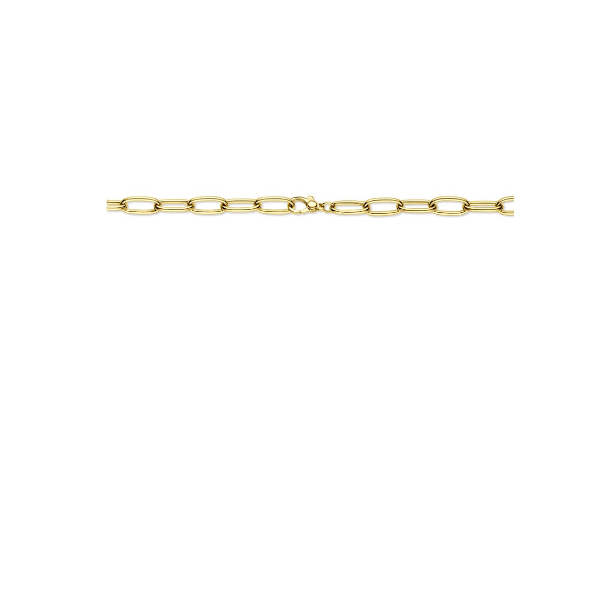 Collier en or jaune 14k avec mailles pour femme
