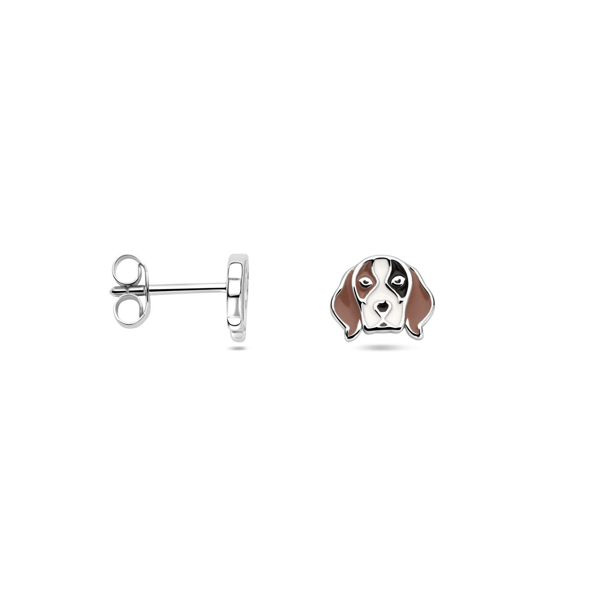 Puces d'oreilles en argent pour enfant chiot 7 mm