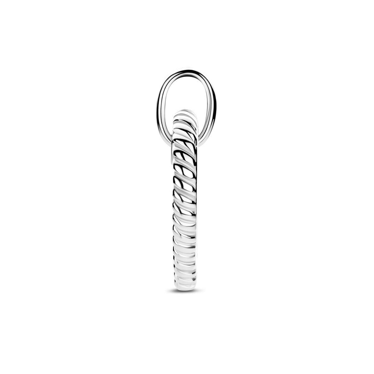 Pendentif en argent en forme de cœur avec zircone – pendentif rhodié pour femme plein d'amour et d'éclat