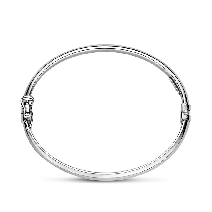 Gerhodineerde 925 zilveren bangle