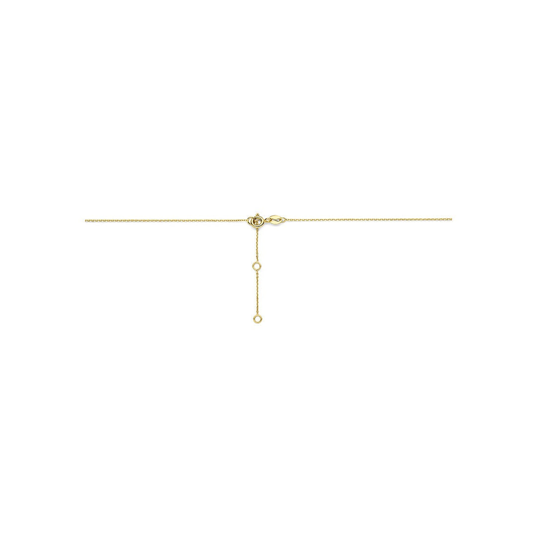 14k Geelgouden collier met hartje