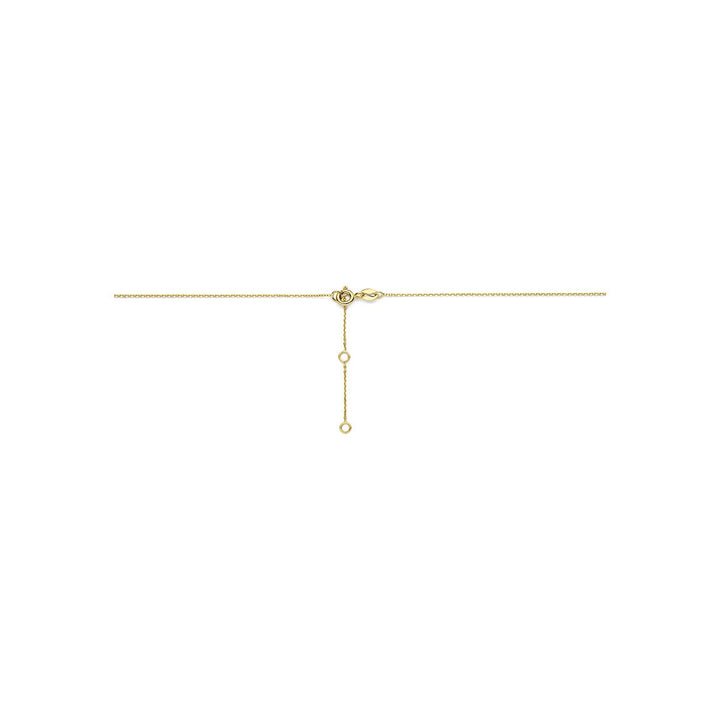 14k Geelgouden collier met hartje