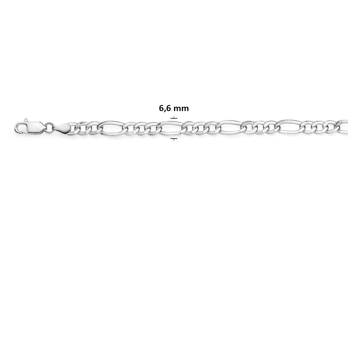 925 Collier Figaro 6,6 mm pour homme