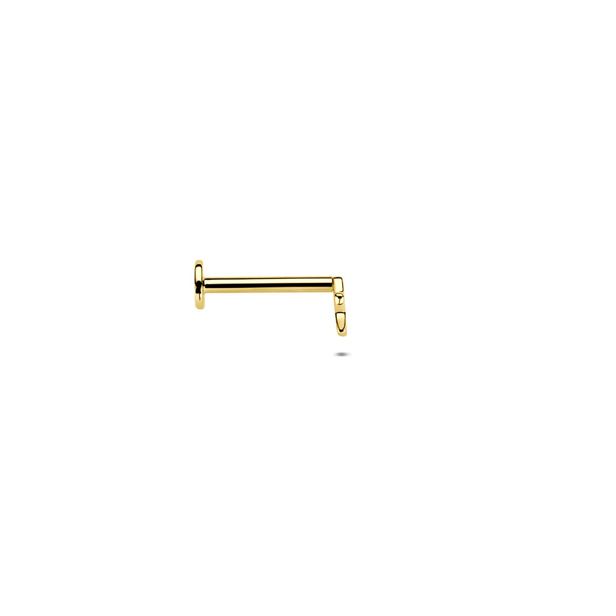 Piercing en or jaune 14k en forme d'étoile - subtilement éclatant