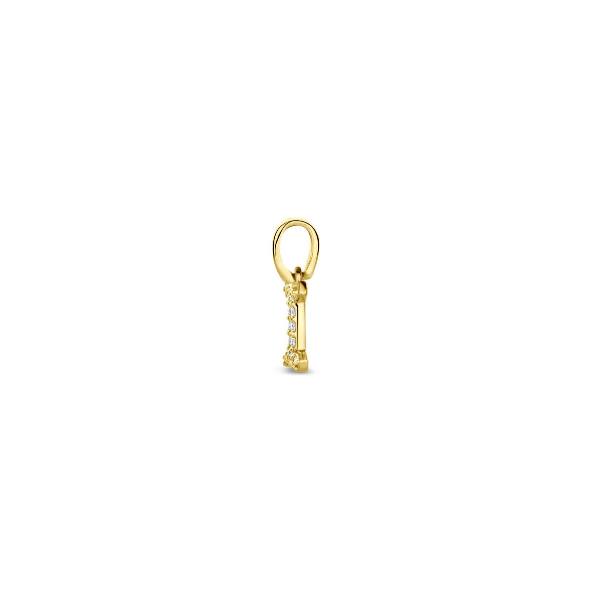 pendentif en or jaune 14k avec diamant