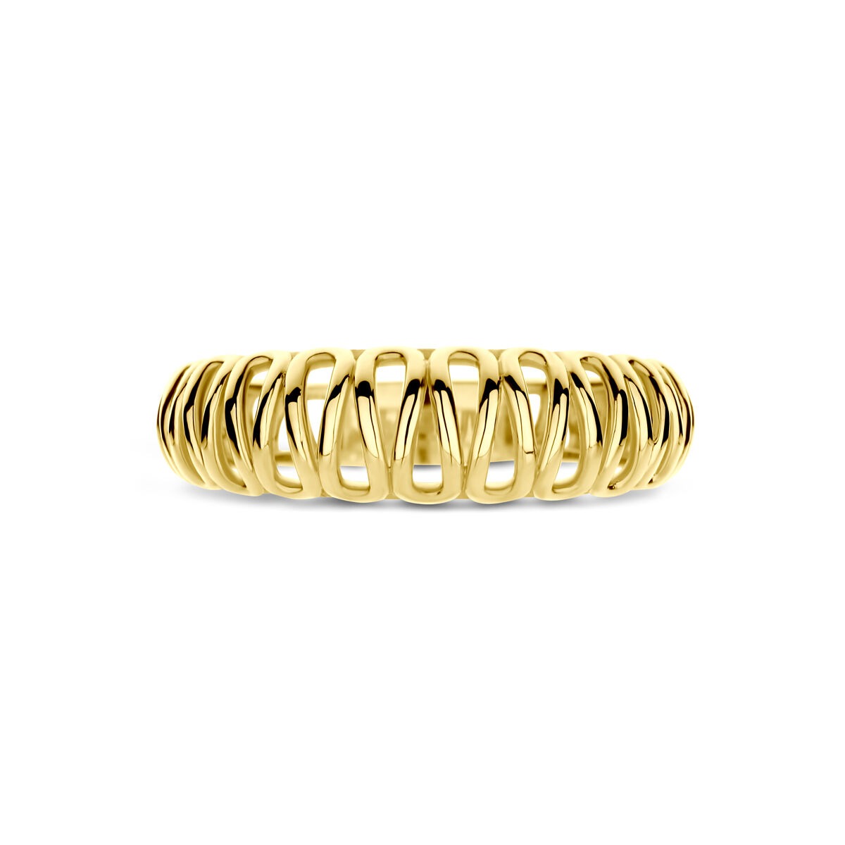 bague en or jaune 14k – 6mm de large