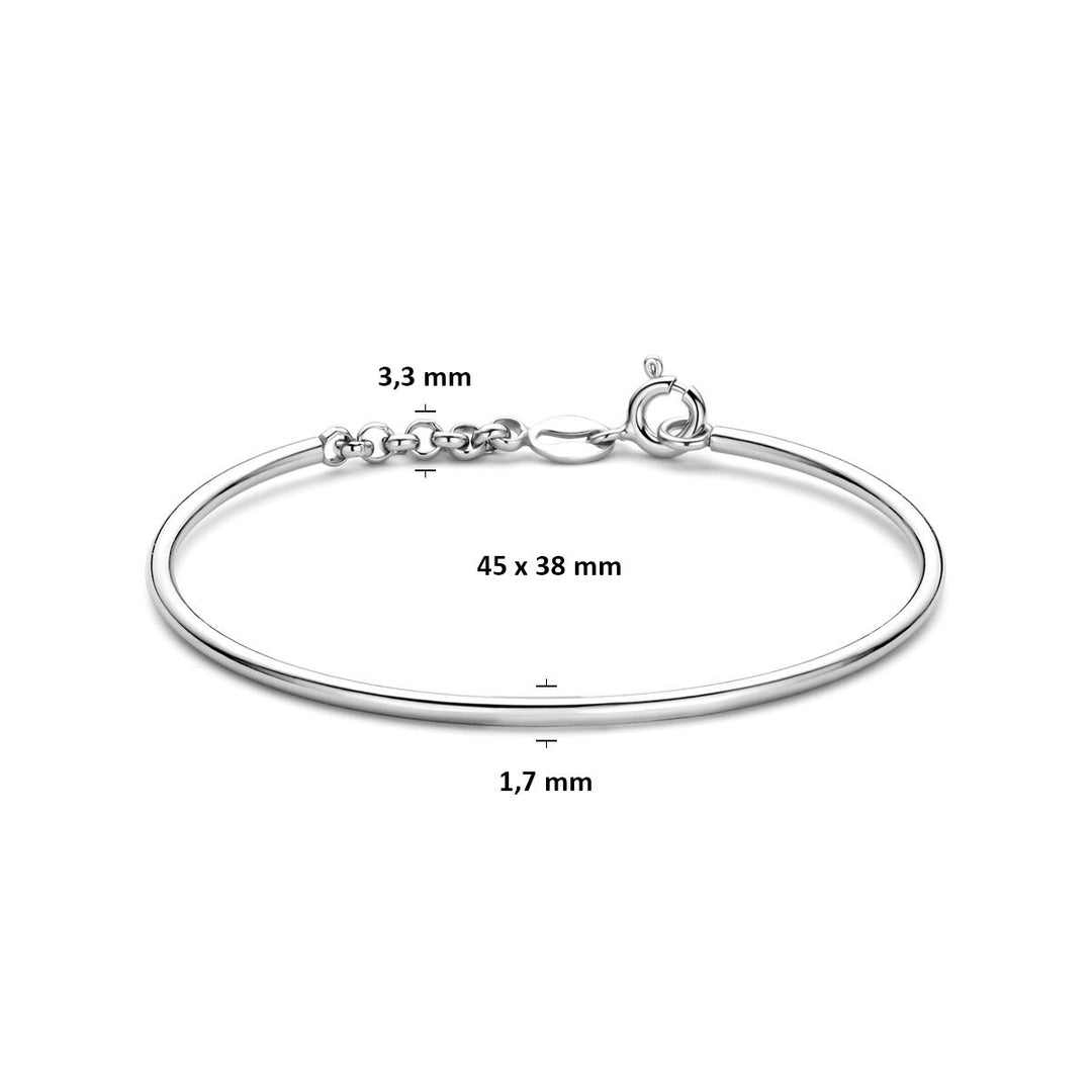 Gerhodineerde 925 zilveren kinderarmband