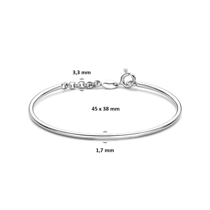 Gerhodineerde 925 zilveren kinderarmband