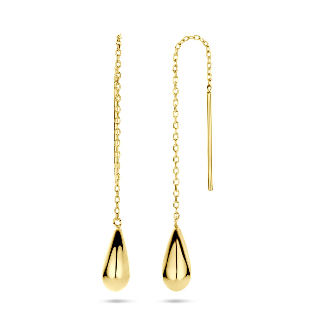 Boucles d'oreilles en or 14k en forme de goutte – pour femme