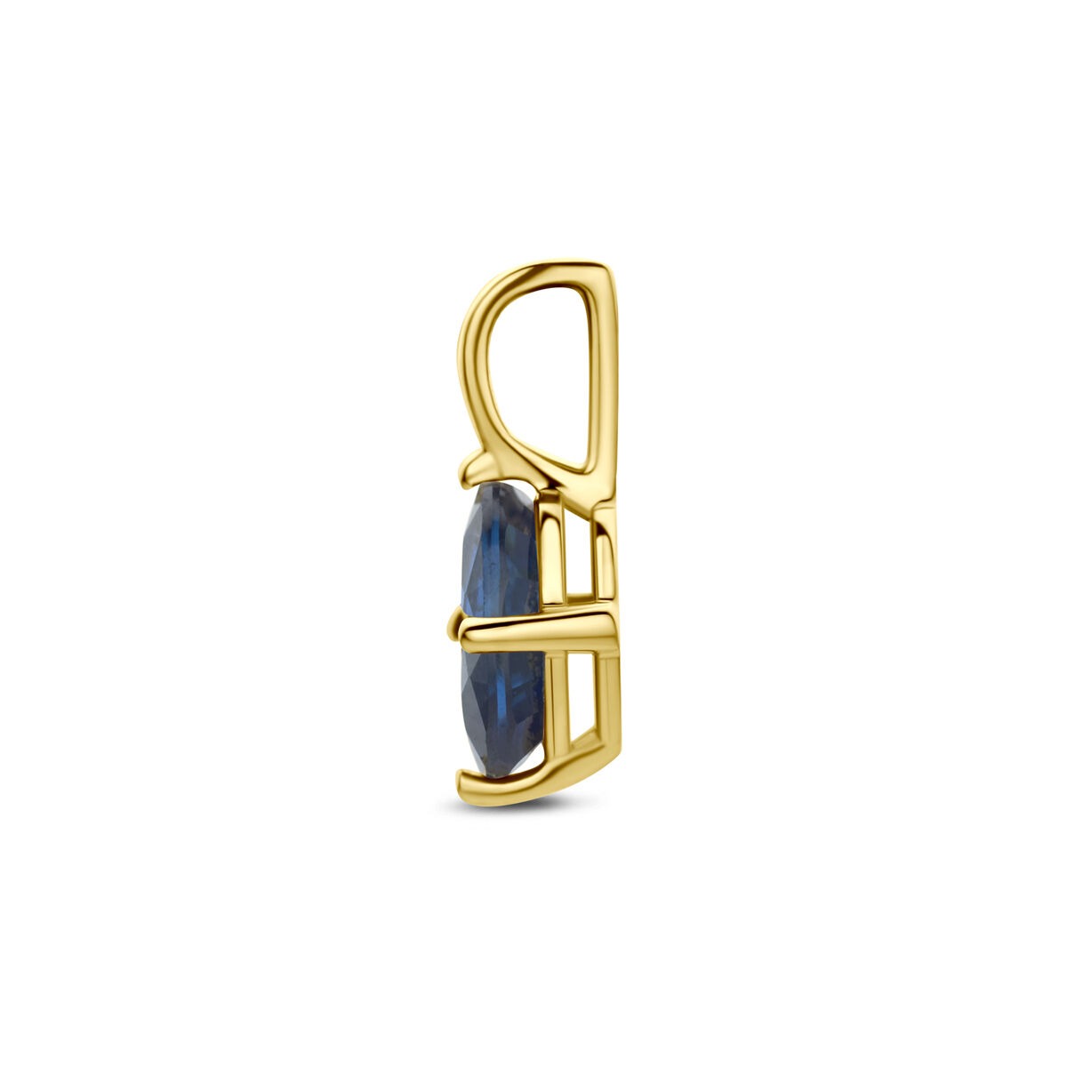 pendentif en or jaune 14k avec saphir