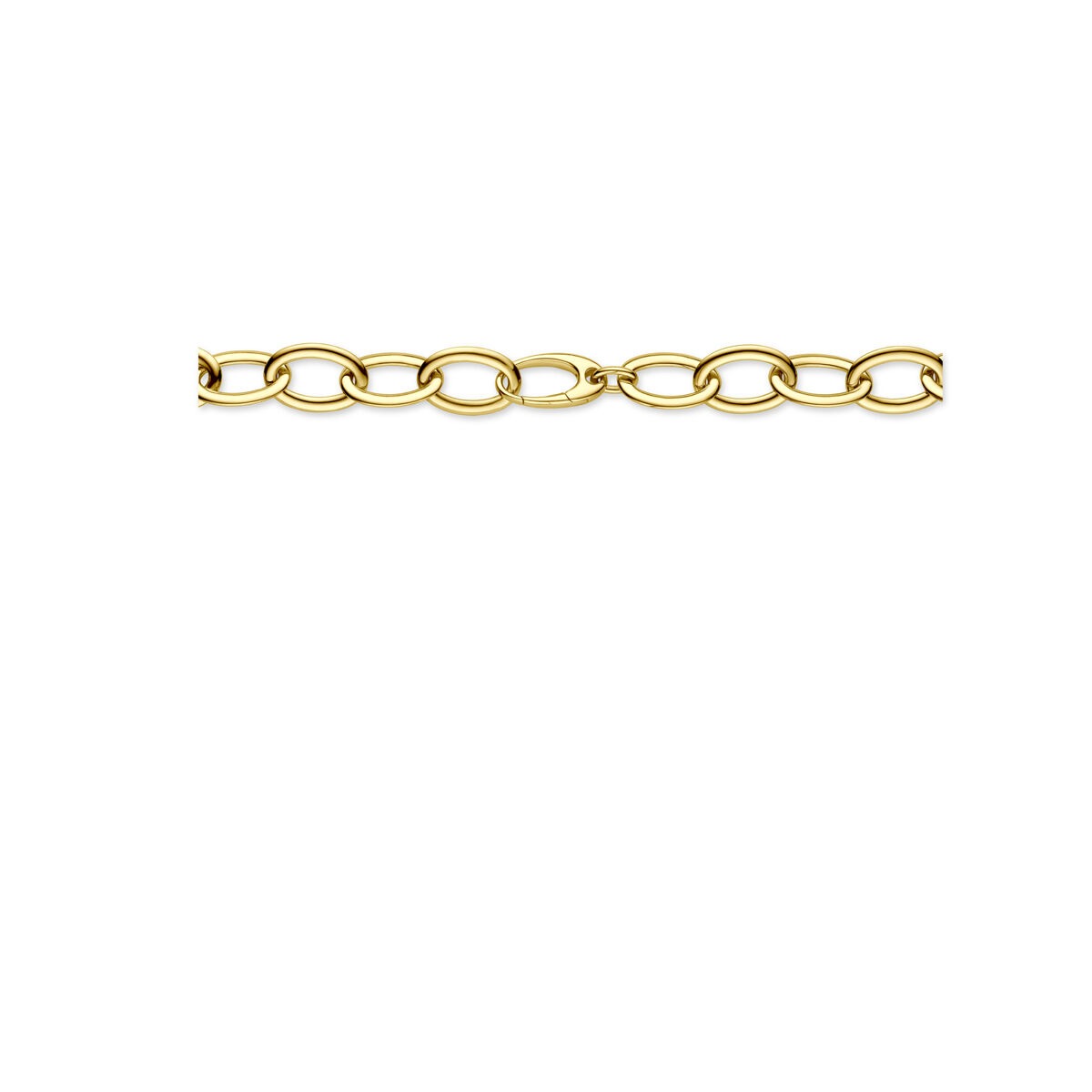 Collier en or jaune 14k avec mailles – 13 mm de large