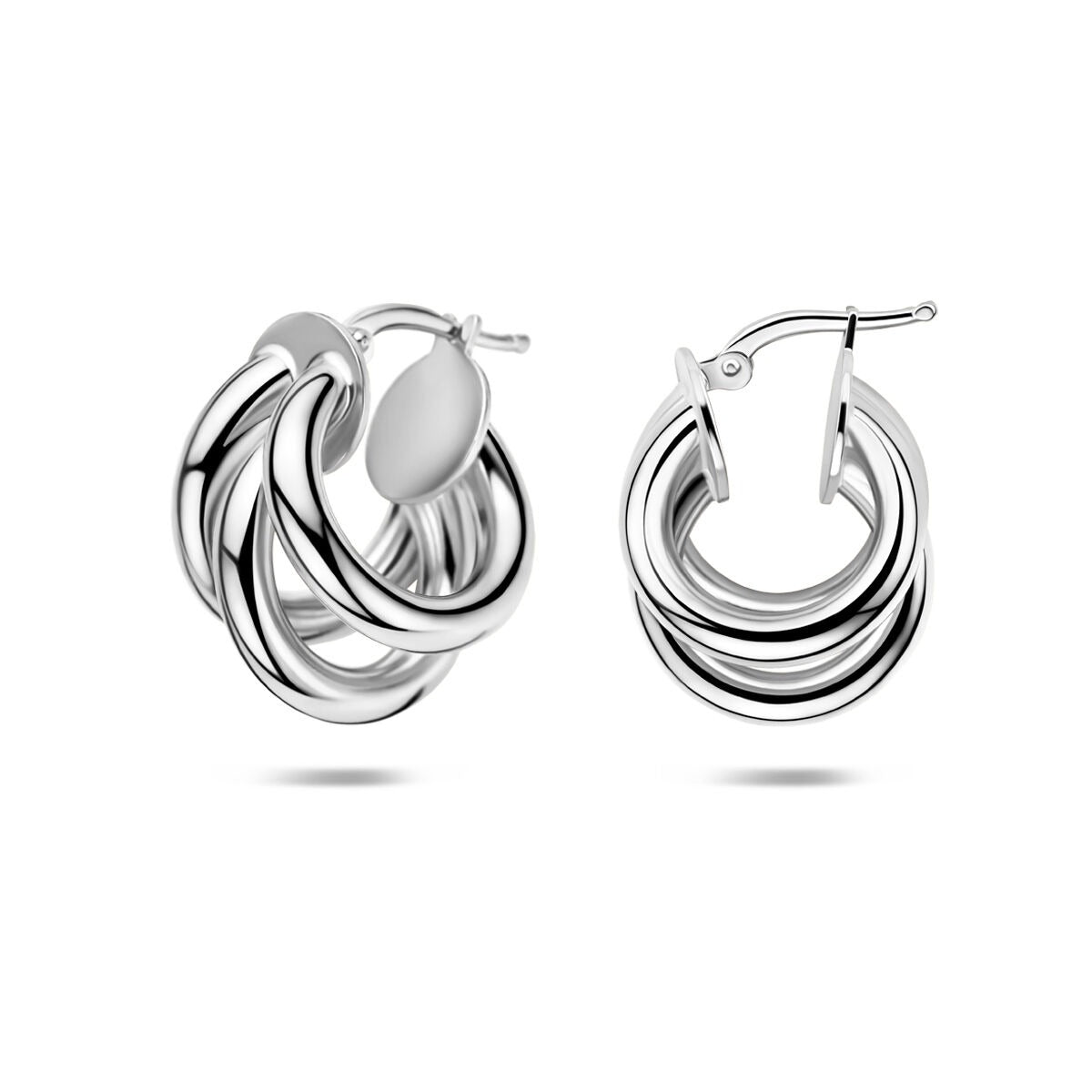 Créoles en argent 925 rhodiées