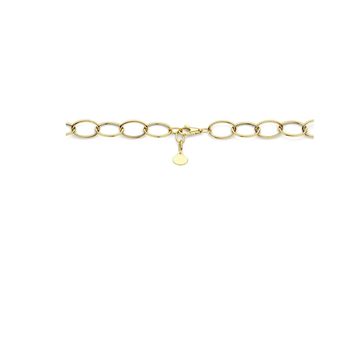 Collier pour femme en or jaune 14k avec mailles larges – 45 cm