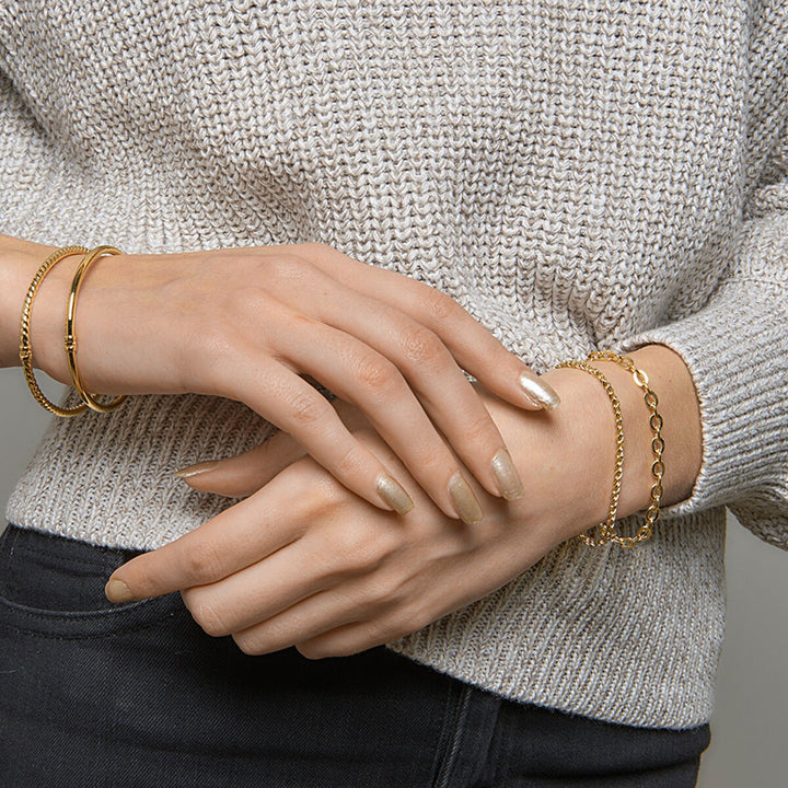14k Geelgouden anker armband