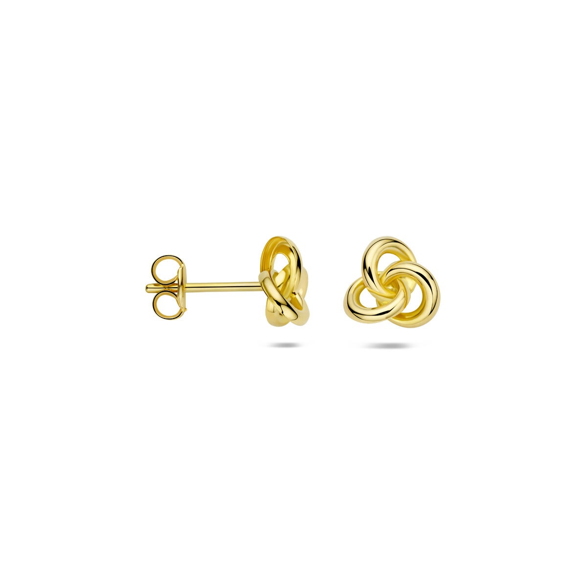 puces d'oreilles en or jaune 9k 7 mm